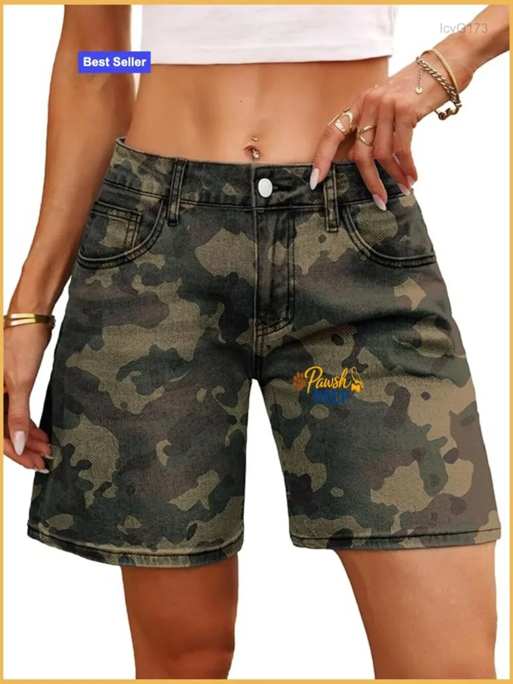 Low Rise Baggy Denim Shorts - Wide Leg Jean Shorts for Women